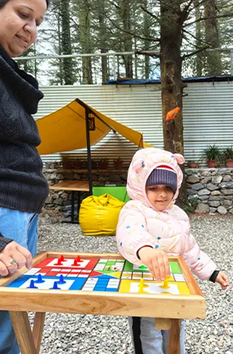 Board Games at Treetop Glamps Mussoorie